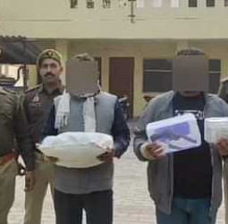 यूपी : भदोही में मोबाइल टावर से बैटरी चोरी करने वाला गिरोह का भंडाफोड़, दो गिरफ्तार; 24 बैटरी-68 हजार नकद और तमंचा बरामद।