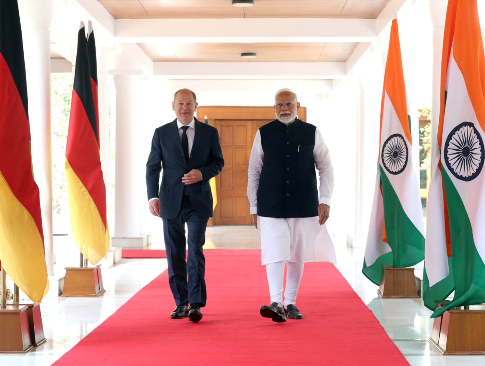 German Chancellor Olaf Scholz से मिले PM Modi, कहा- हमारा रिश्ता लेन-देन वाला नहीं, आपसी सहयोग और विश्वास का है।