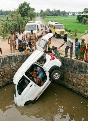 महाराष्ट्र के नासिक में सड़क किनारे कुएं में गिरी कार, एक ही परिवार के 9 लोगों की मौत।