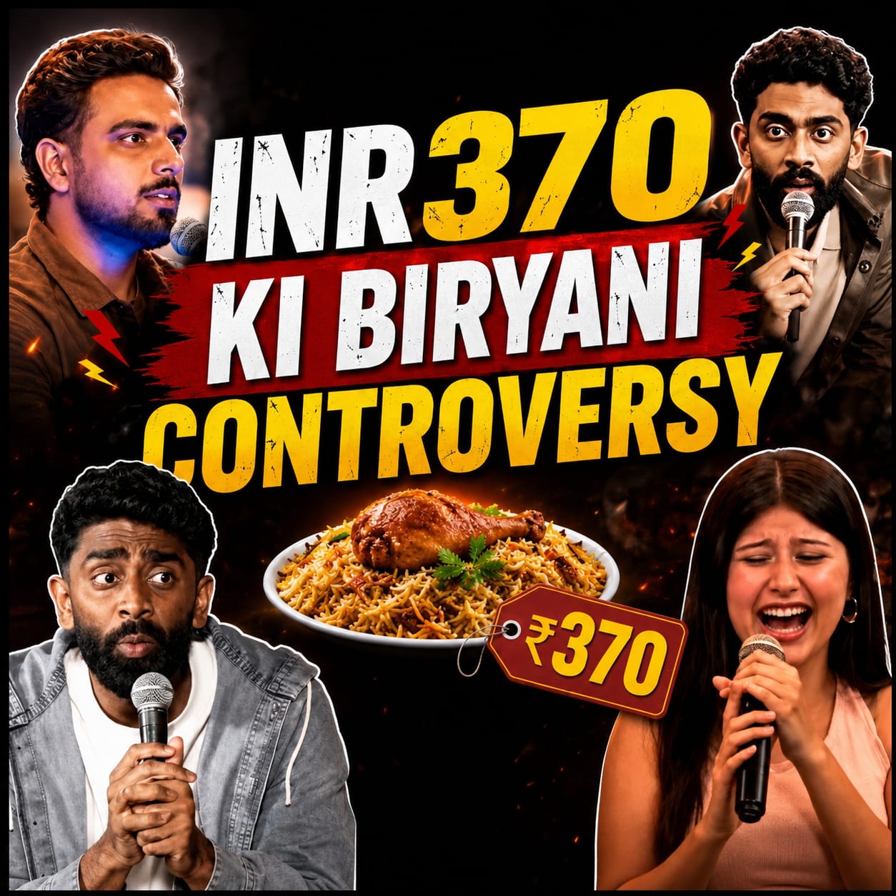 '370 की बिरयानी' विवाद बढ़ा: कॉमेडियन Pranit More और Himanshu Jangra के खिलाफ गुरुग्राम में FIR दर्ज।