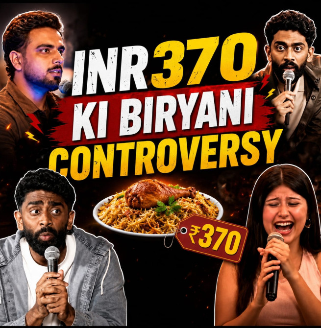 '370 की बिरयानी' विवाद बढ़ा: कॉमेडियन Pranit More और Himanshu Jangra के खिलाफ गुरुग्राम में FIR दर्ज।